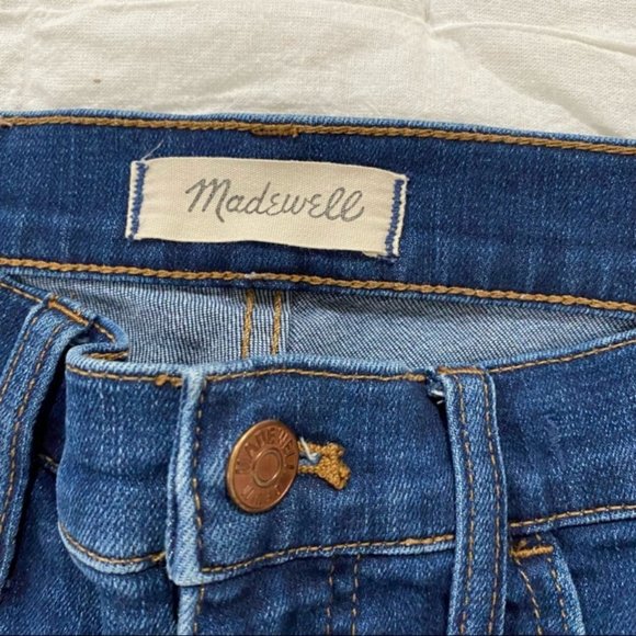 Madewell Roadtripper Jeans High Rise Skinny Stretch Medium Blue Wash Size 26 - Picture 8 of 8